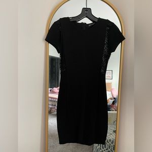 Zara black lace body on dress